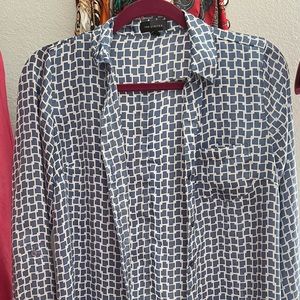 The Limited XS Light Blue Silk Top